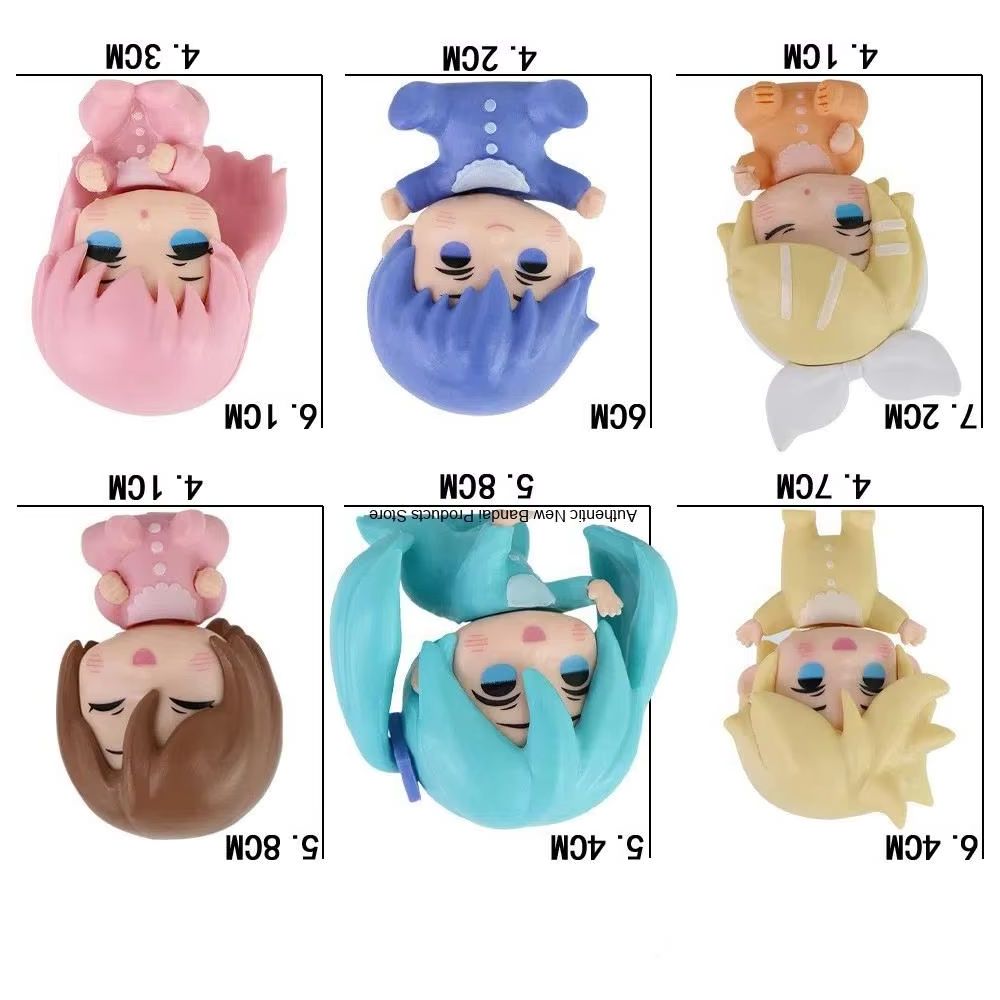Baby Q Products - 6개/세트 애니메이션 하츠네 미쿠 q-버전 귀여운