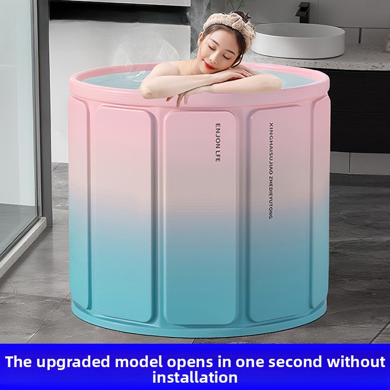 Baby Bath Tub Foldable - 접이식 보온 버블 욕조 조립 불필요