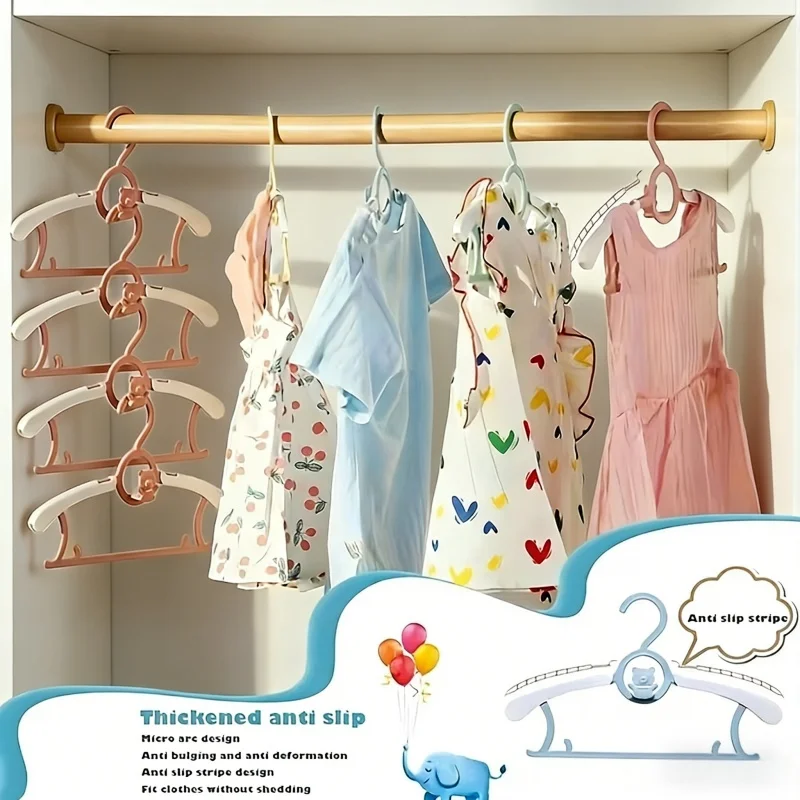 Baby Products Pack - 30개입 PP 플라스틱 아기 옷걸이, 접이식