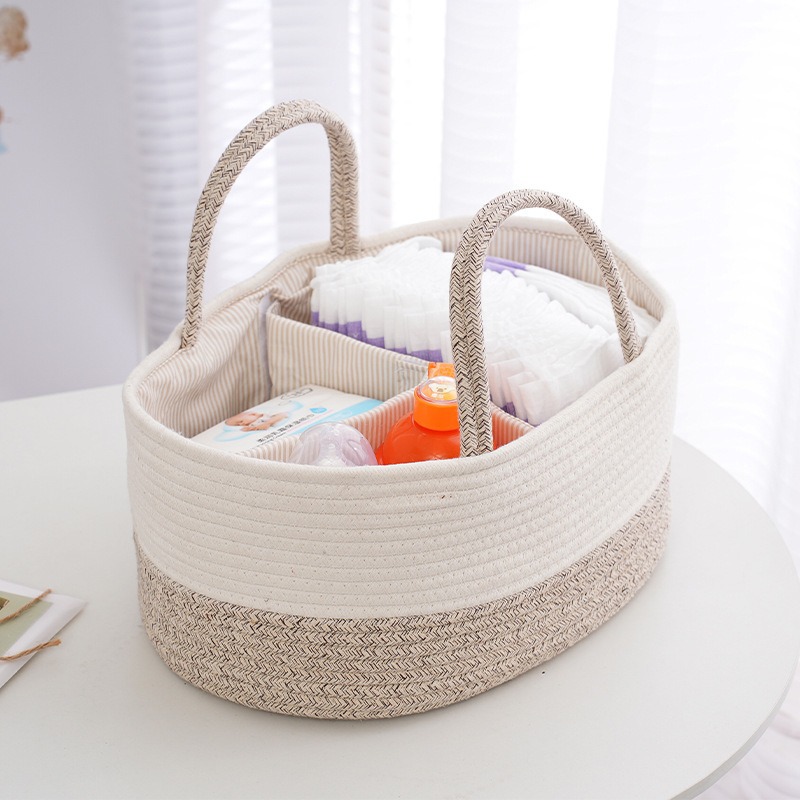 Diaper Bag Backpack - 접이식 기저귀 정리함 면 로프 기저귀