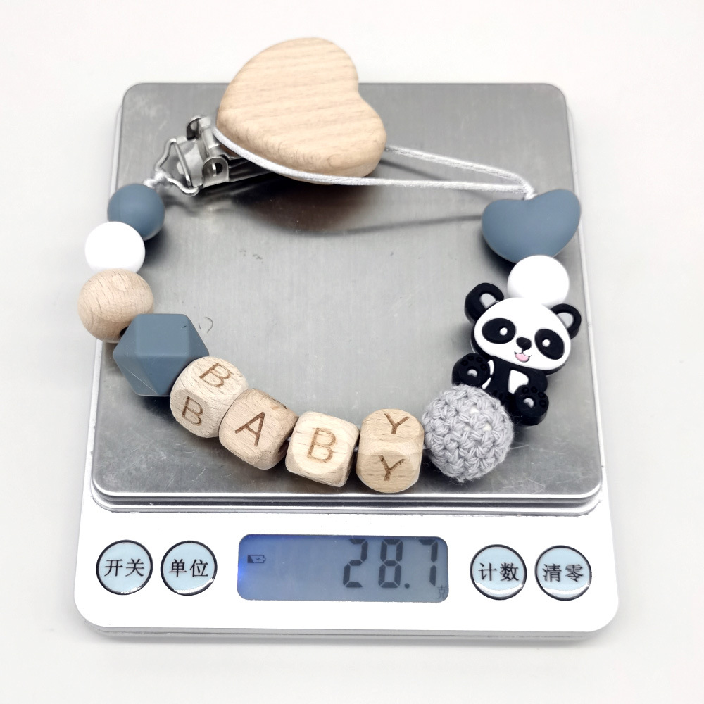 나무로 만든 맞춤형 아기 고무젖꼭지 체인 귀여운 동물  - Baby Products For 1 Year Old 리뷰 및 가격
