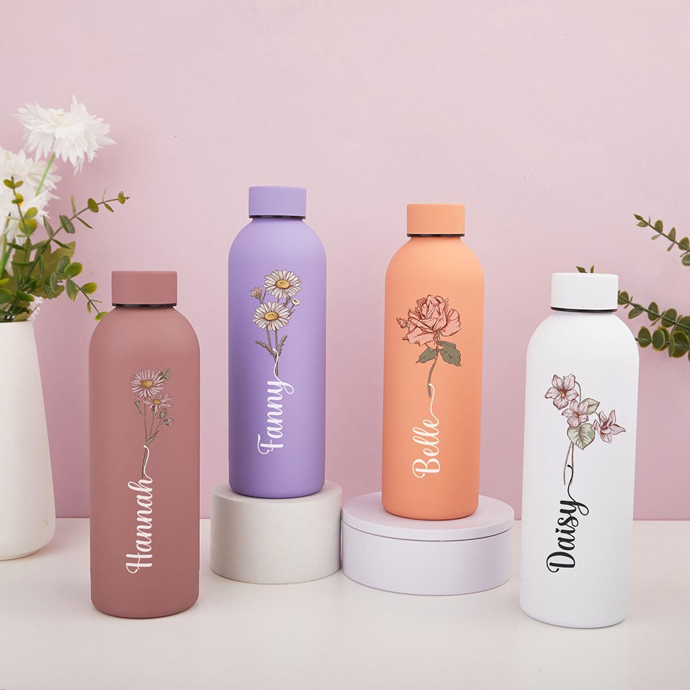 맞춤형 꽃무늬 물병, 휴대용 야외 스포츠 보온병, 야외 - Portable Bottle Warmer 리뷰 및 가격