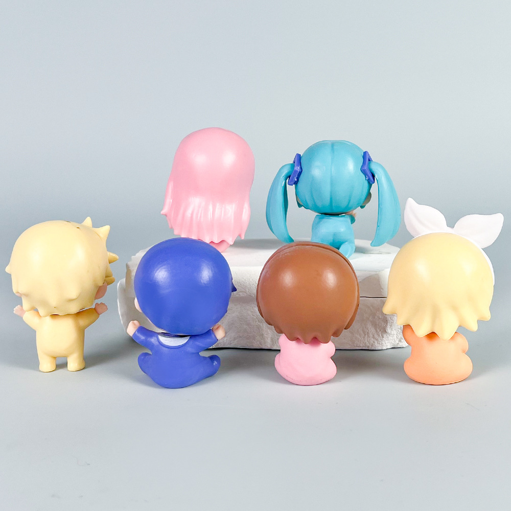 6 개/대 애니메이션 하츠네 미쿠 q 버전 카와이 베이 - Baby Q Products 리뷰 및 가격