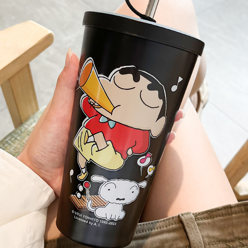애니메이션 크레용 신짱 스테인레스 스틸 절연 컵 휴대용 - Portable Bottle Warmer 리뷰 및 가격