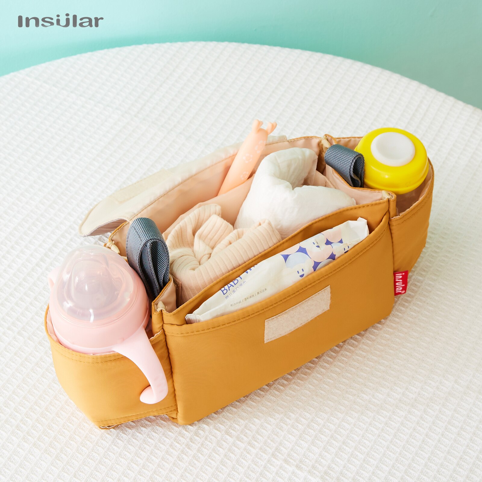 INSULAR 유모차 정리함 컵홀더가 있는 엄마 기저귀 - Diaper Bag Backpack 리뷰 및 가격